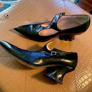 Fluevog size 11  Rocco Lucia goth shoes with optional cameo picture frame